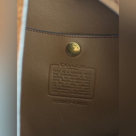 COACH Suede Brooklyn Shoulder Bag 39 in Warm Brown - Picture 11 of 13